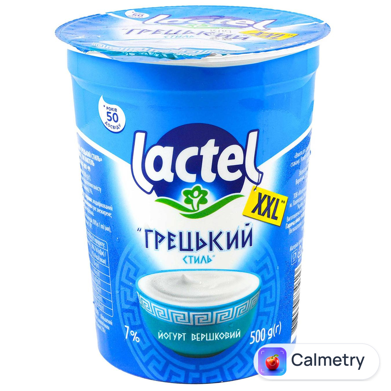 Йогурт Lactel Вершковий Грецький стиль 7% 500г
