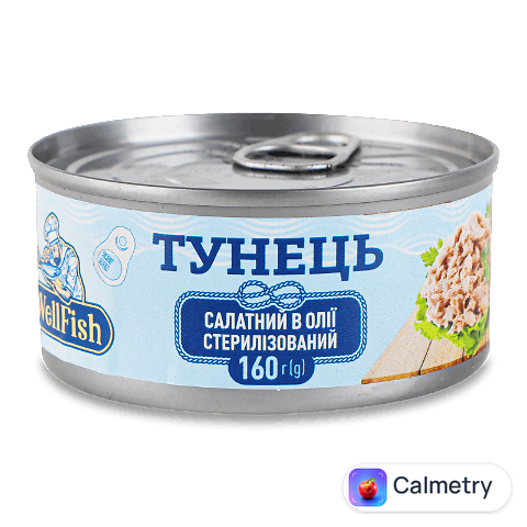 Тунець WellFish салатний в олії, ключ, 160г