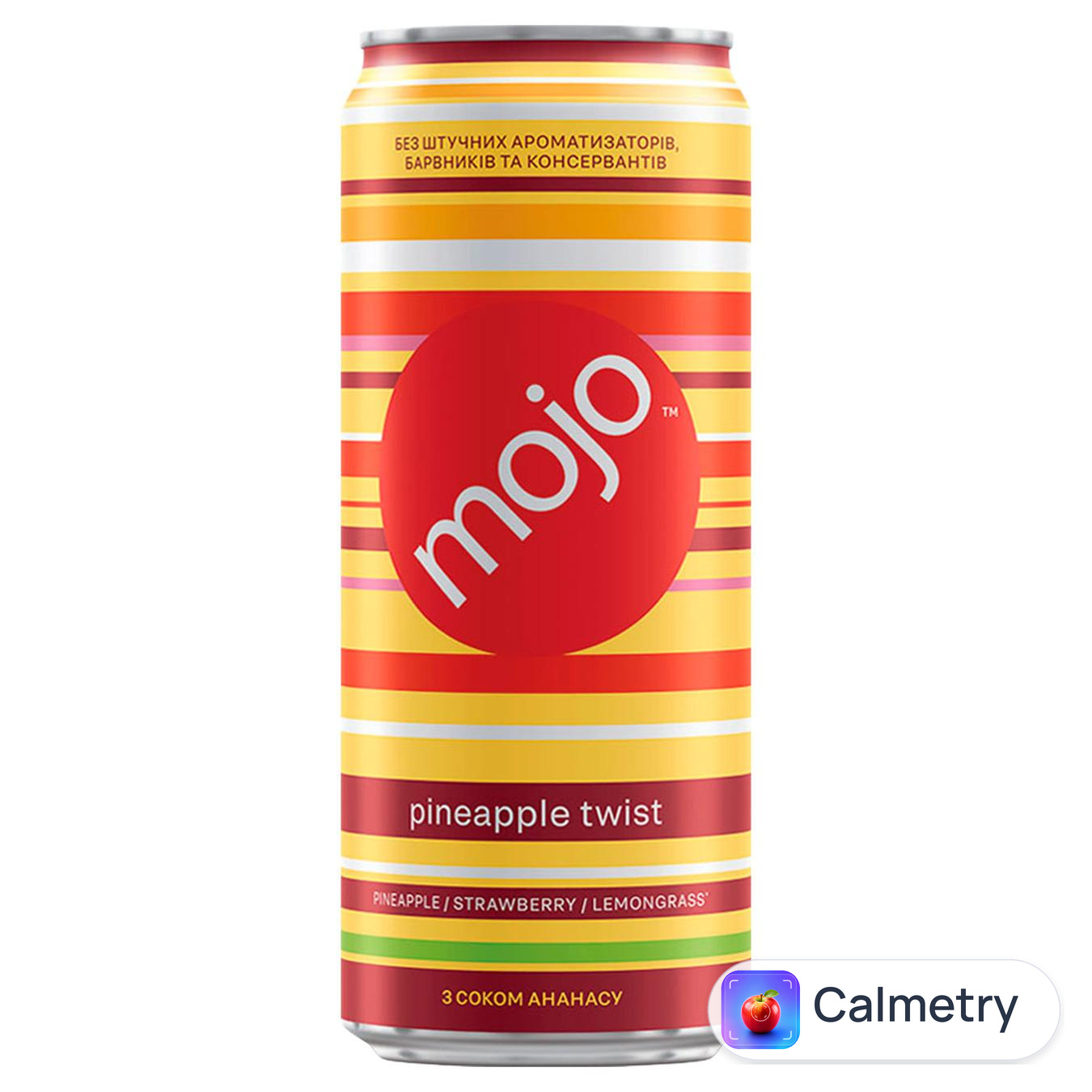 Напій газований Mojo Pineapple Twist з соком ананасу 0,33л — фото продукту