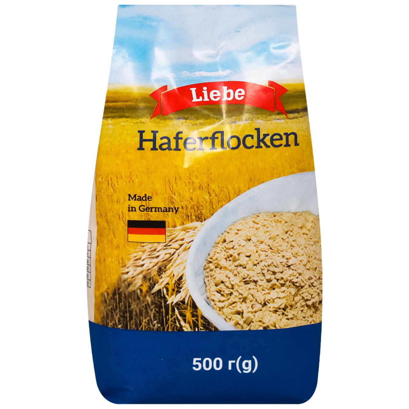 Пластівці вівсяні Liebe 500г — фото продукту