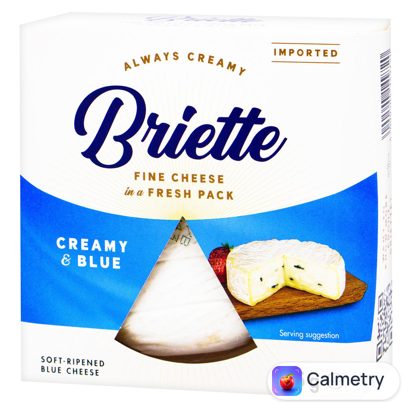 Сир Briette Creamy & Blue 60% 125г — фото продукту
