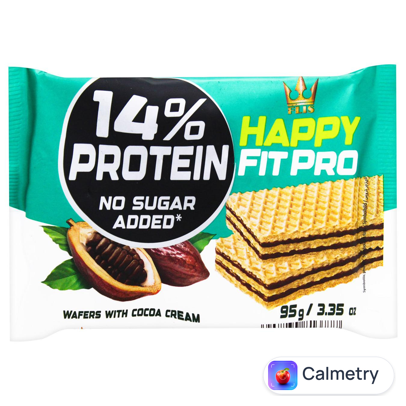 Вафлі Flis Fit Pro протеїн 14% з какао 95г