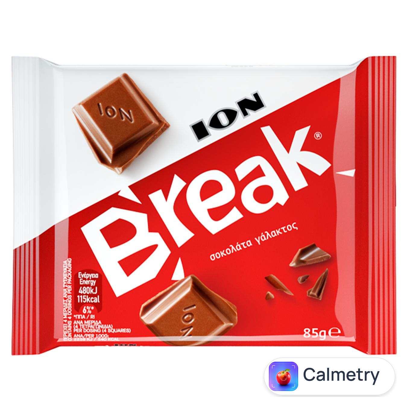 Шоколад молочний Break 85г — фото продукту
