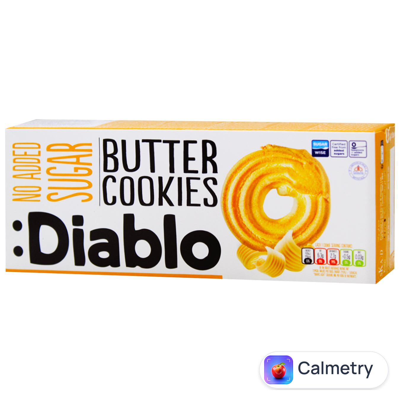 Печиво Diablo вершкове без цукру 135г