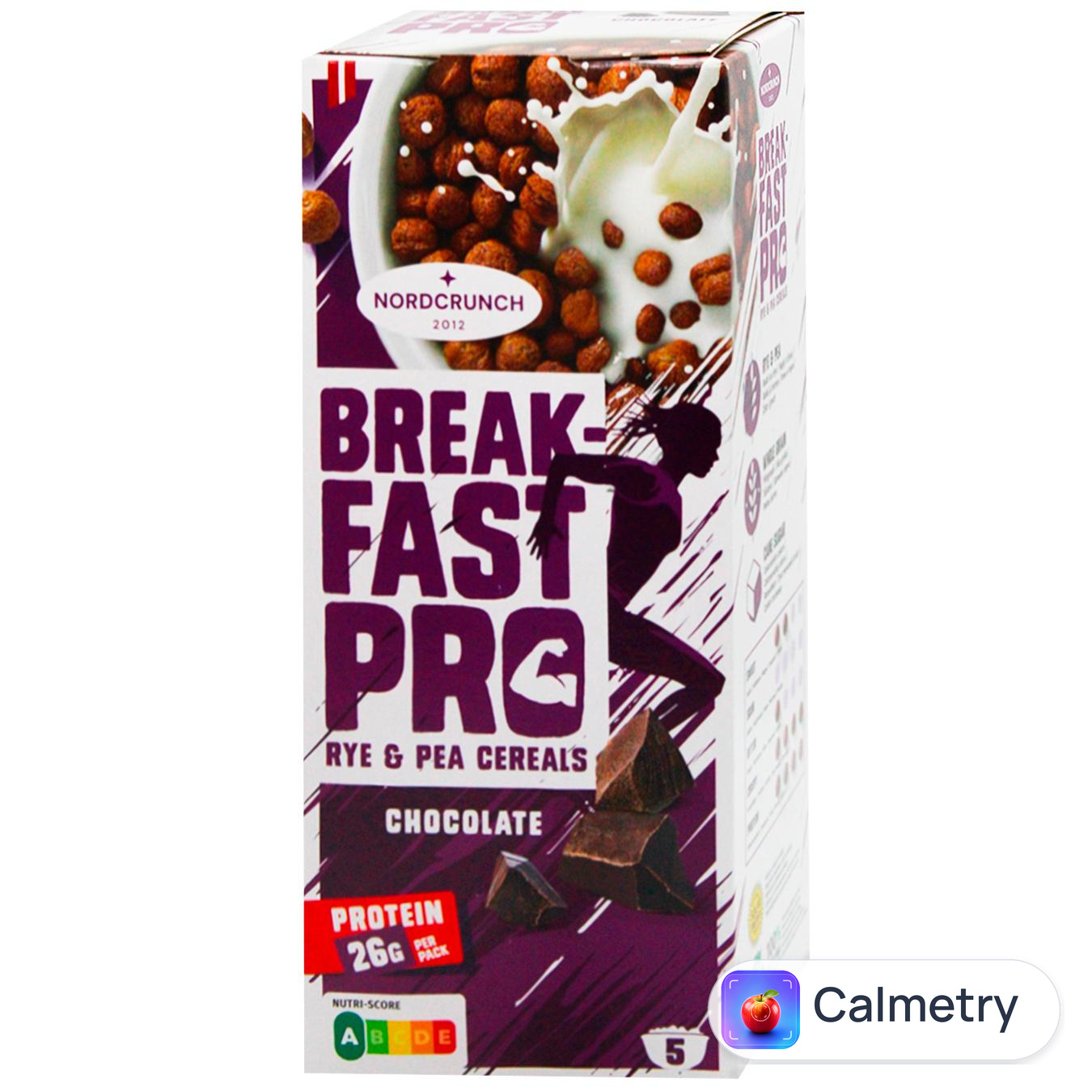 Пластівці Nordcrunch Breakfast Pro житньо-горохові з шоколадом 150г