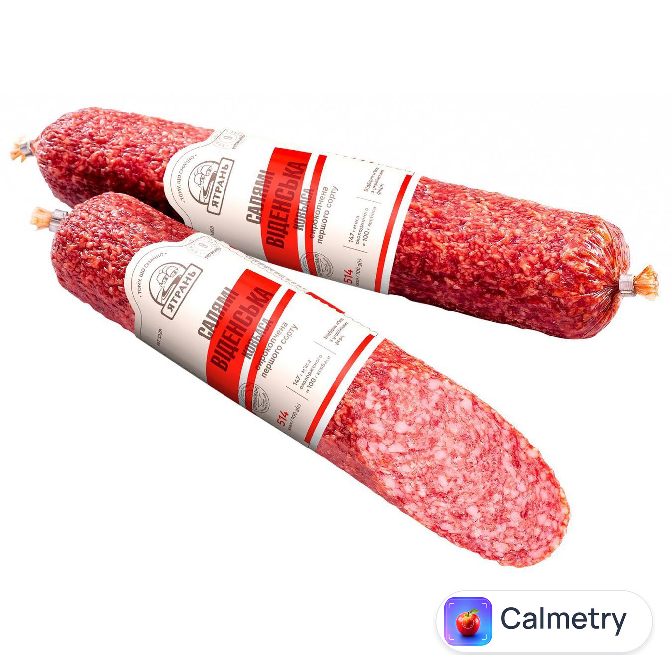 Ковбаса Ятрань Салямі Віденська сирокопчена вищий сорт — фото продукту