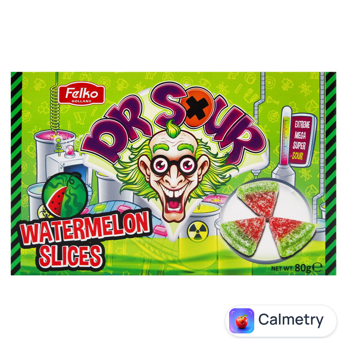 Цукерки Dr. Sour Watermelon Slices кислі 80г — фото продукту