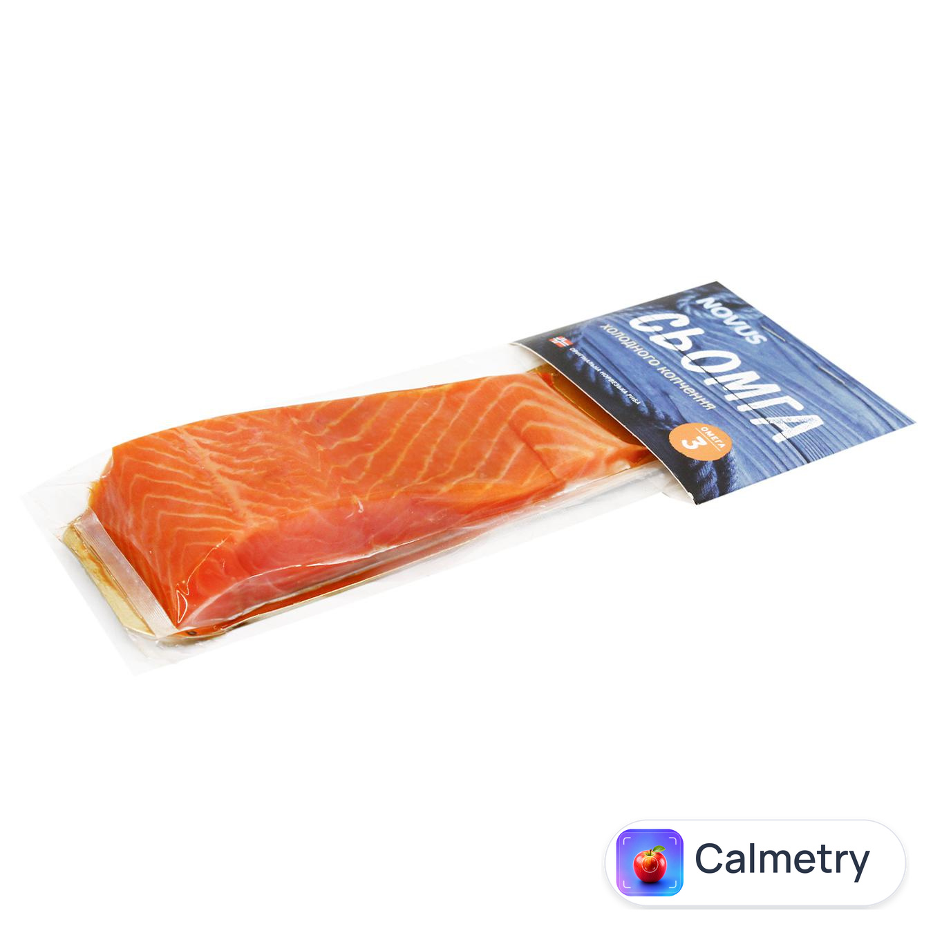 Сьомга Novus філе-шматок з шкірою холодного копчення 180г — фото продукту