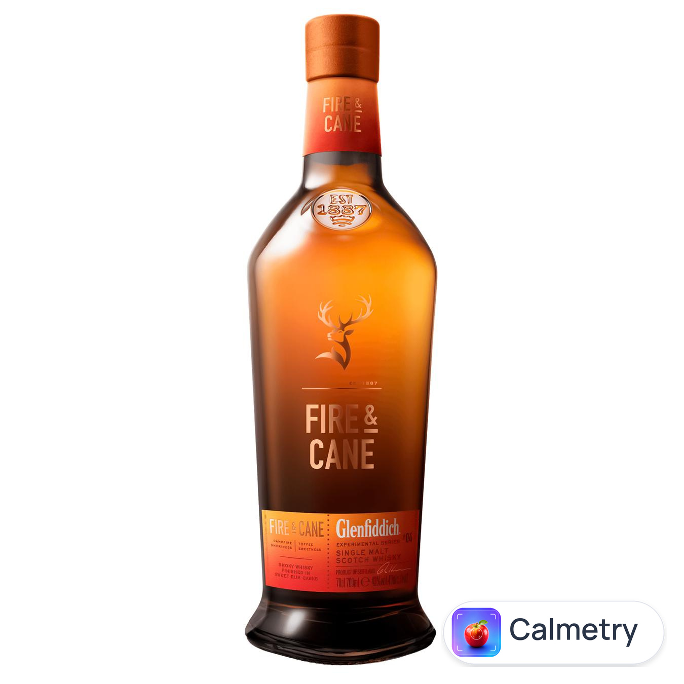 Віскі Glenfiddich Fire&Cane 43% 0,7л — фото продукту