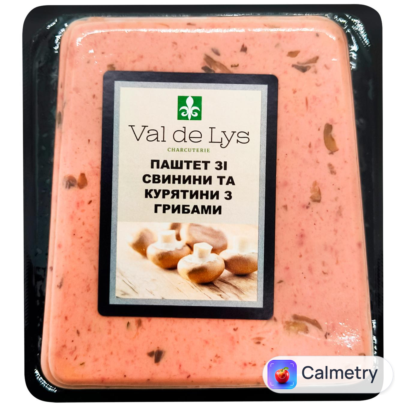 Паштет зі свинини та курятини Val de Lys з грибами 125г — фото продукту