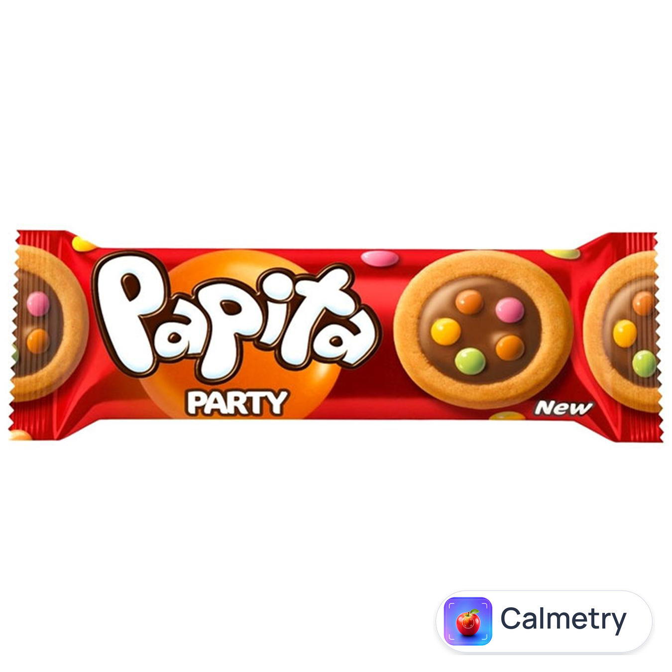 Печиво Papita Party з молочним шоколадом і кольоровим драже 63г