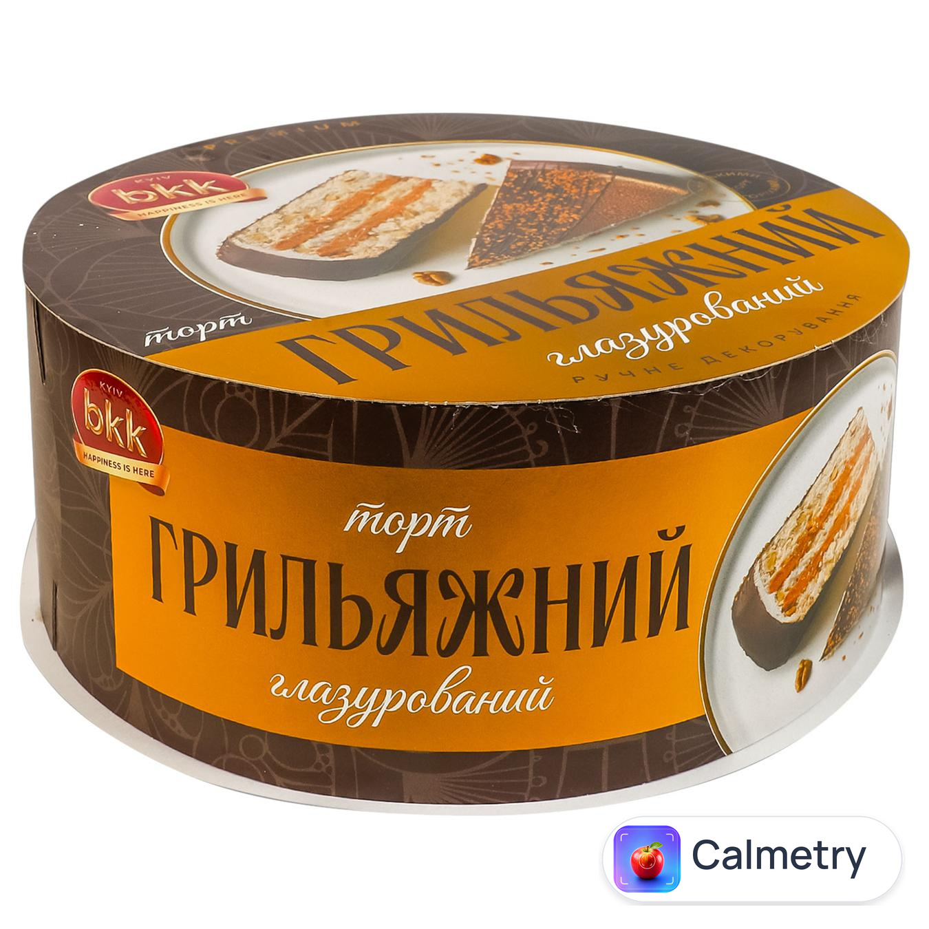Торт БКК Грильяжний глазурований 850г