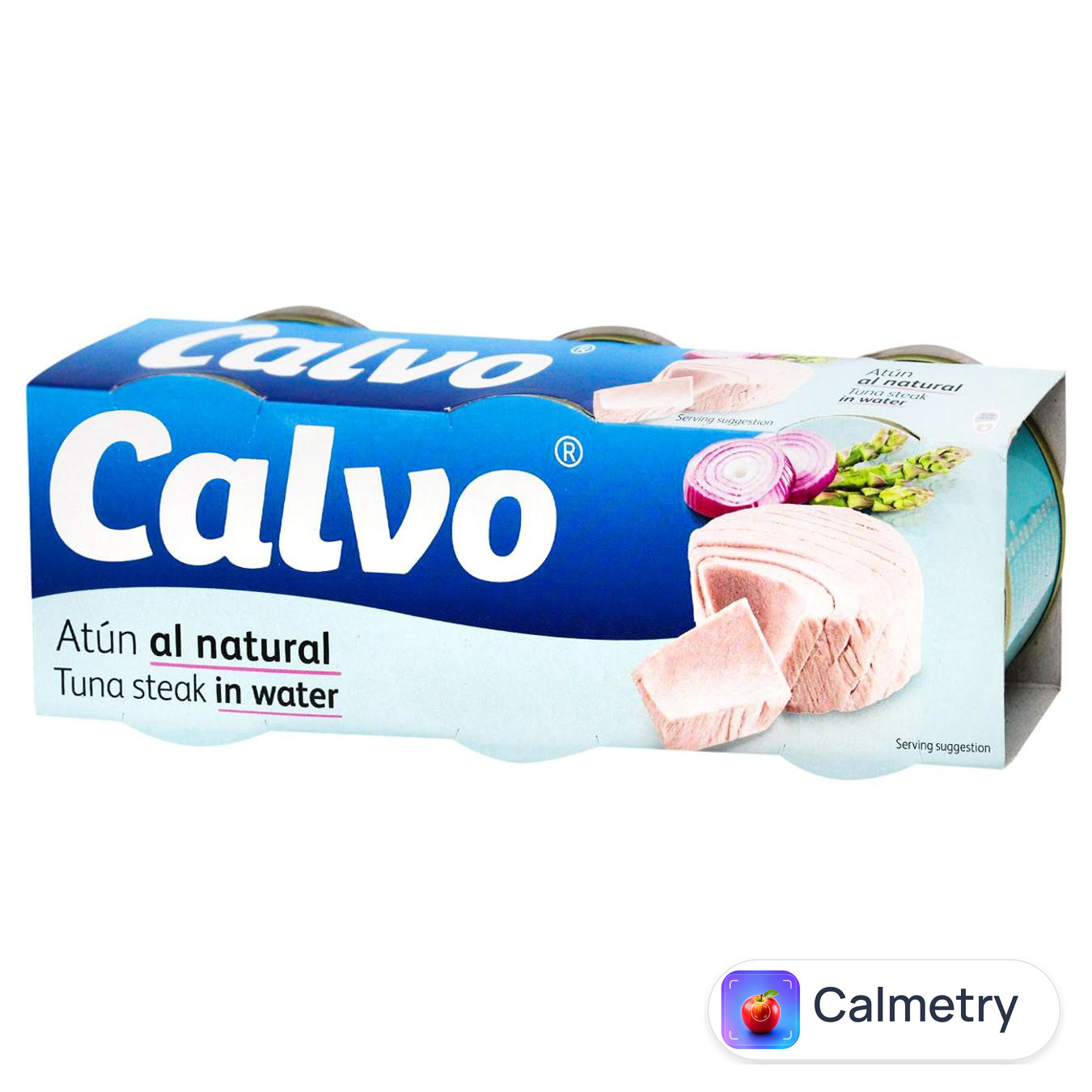 Тунець Calvo у власному соку 80г х 3шт — фото продукту
