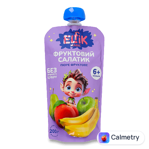 Пюре Elfik Magic Фруктовий салатик для дітей від 6 місяців, 200г