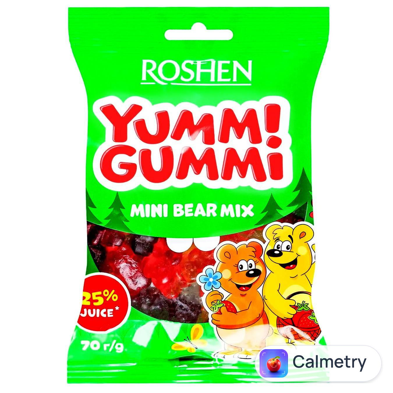 Цукерки Roshen Yummi Gummi Mini Bear Mix 70г