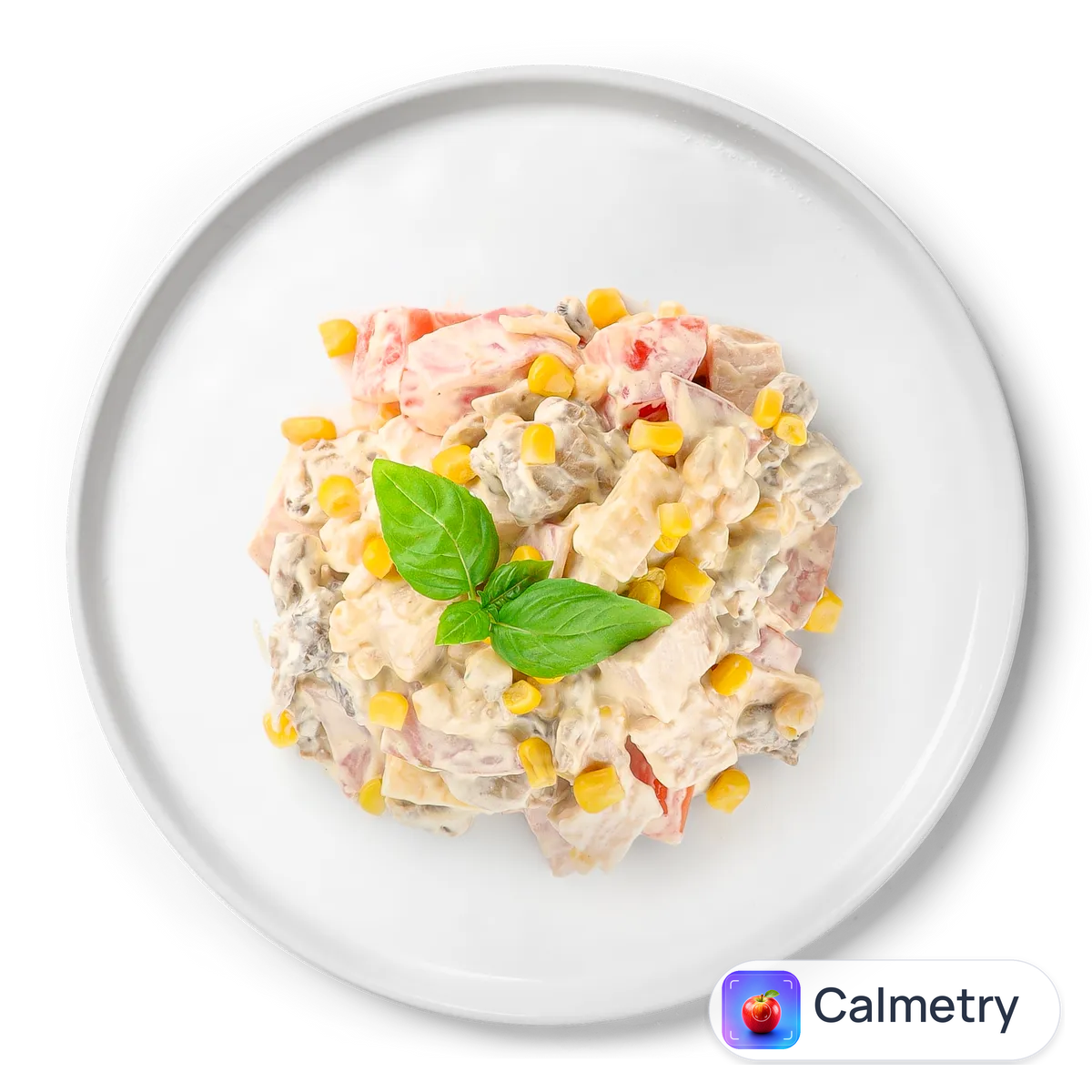 Салат з птиці з шинкою та соусом «Цезар»