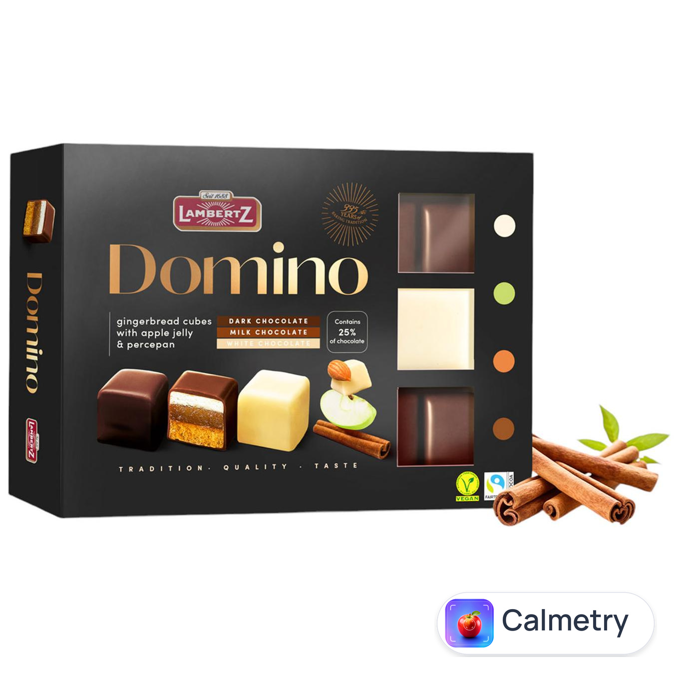 Цукерки Lambertz Domino асорті шоколадні з желе 175г