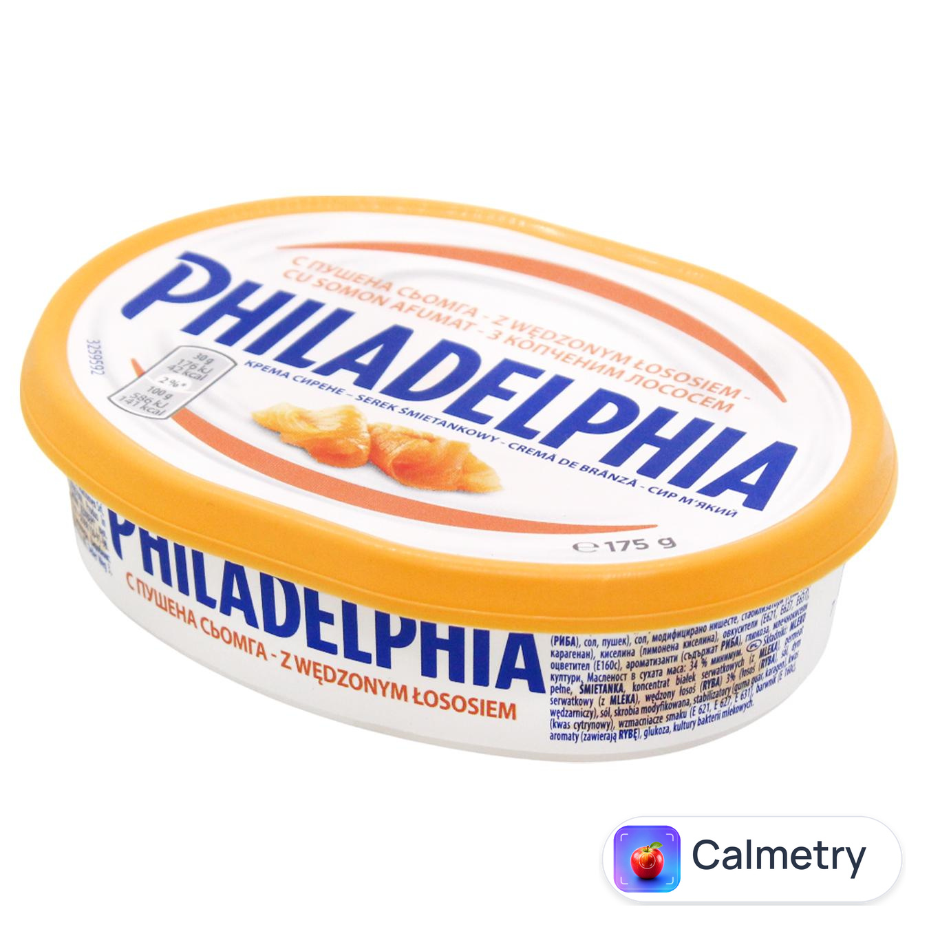 Крем-сир Philadelphia з копченим лососем 175г — фото продукту