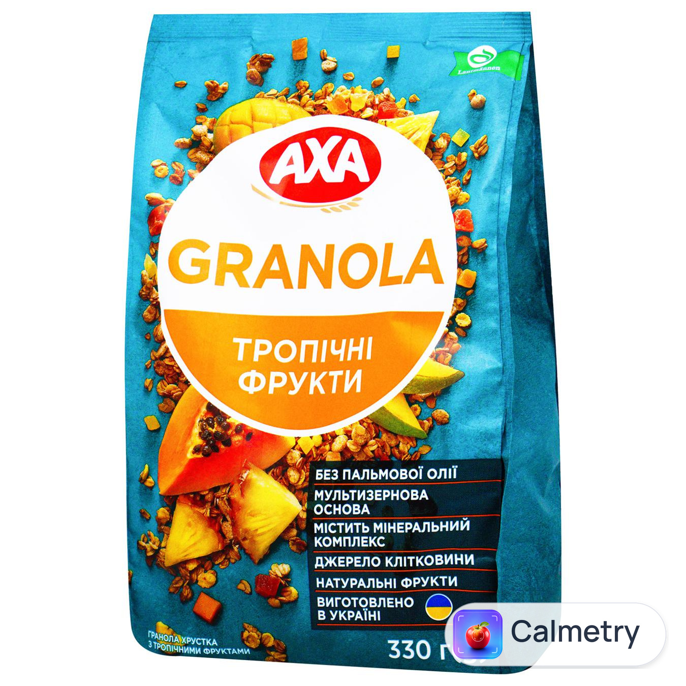 Гранола AXA хрустка з тропічними фруктами 330г