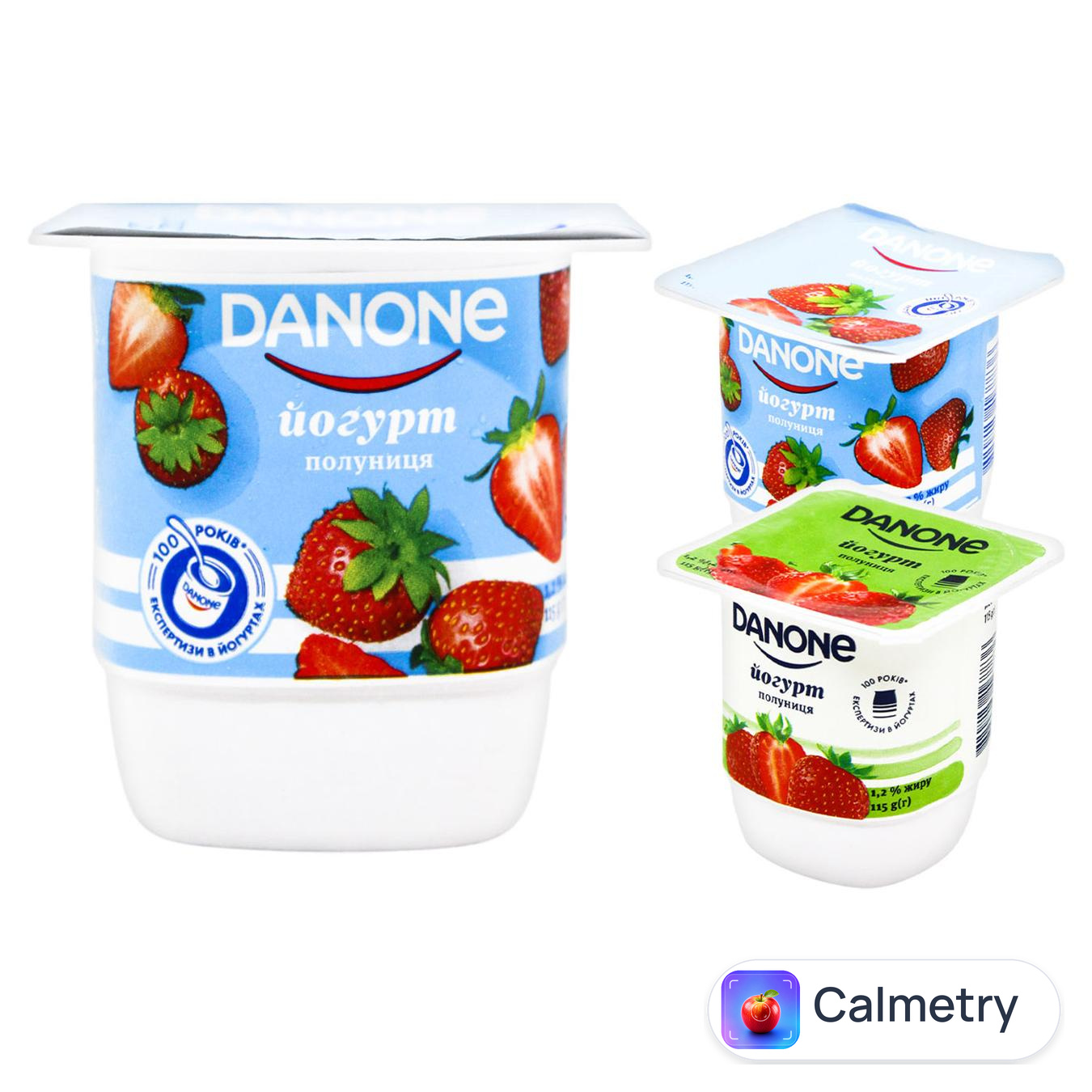 Йогурт Danone полуниця 1,2% 115г