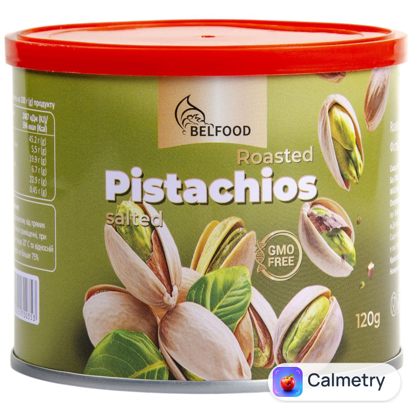 Фісташки Belfood смажені солоні 120г — фото продукту