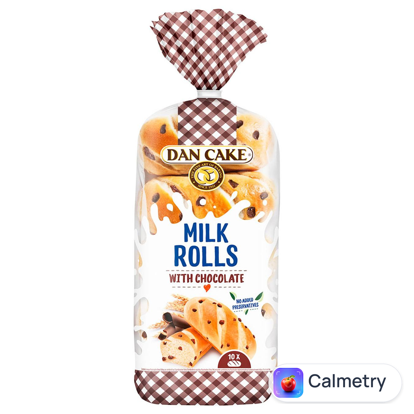 Булочка Dan Cake молочна з шоколадом 400г
