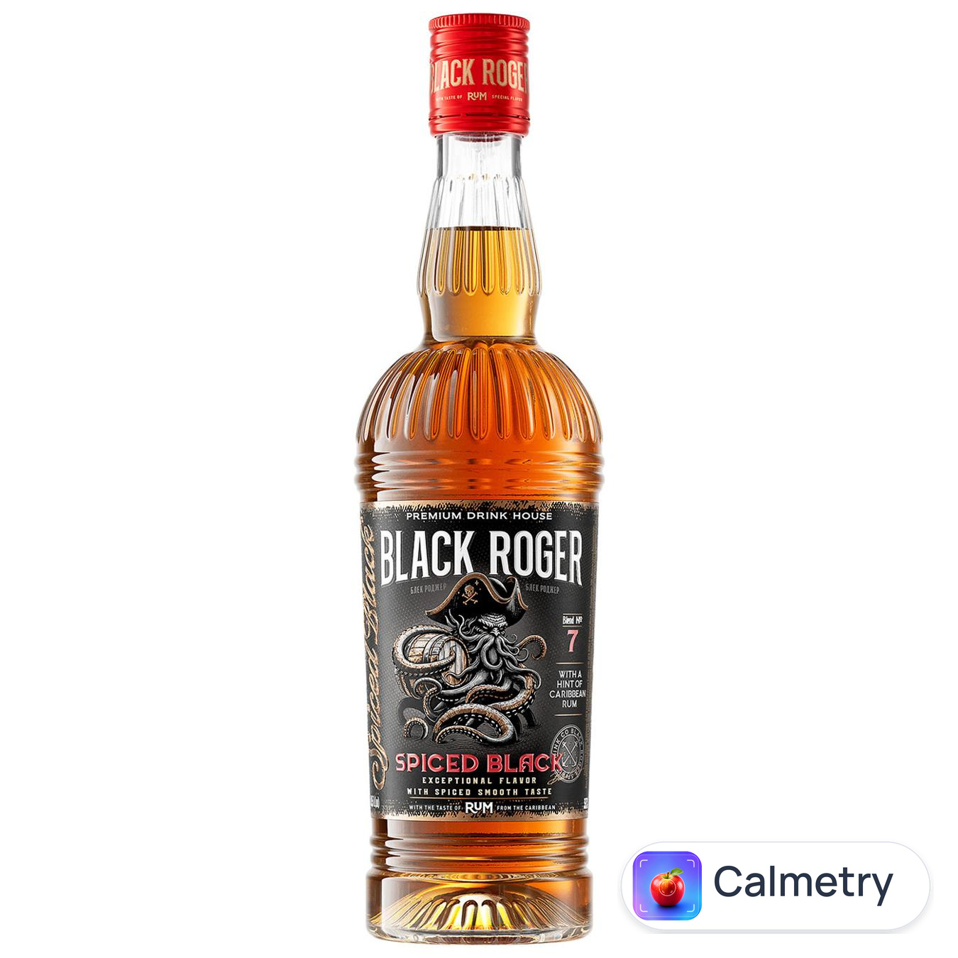 Ромовий напій Black Roger Spiced Black 35% 0,5л — фото продукту