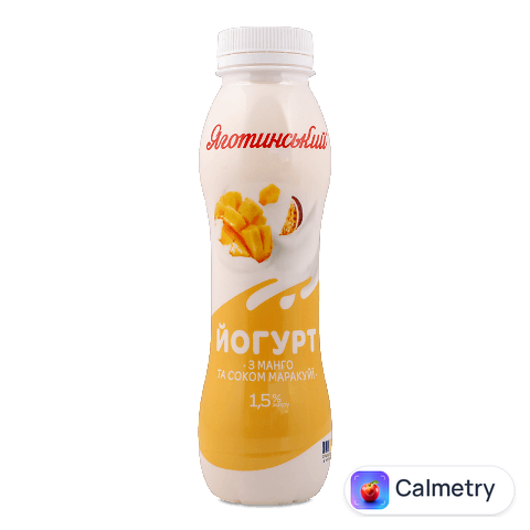 Йогурт Яготинський з манго та соком маракуї 1,5%, 270г