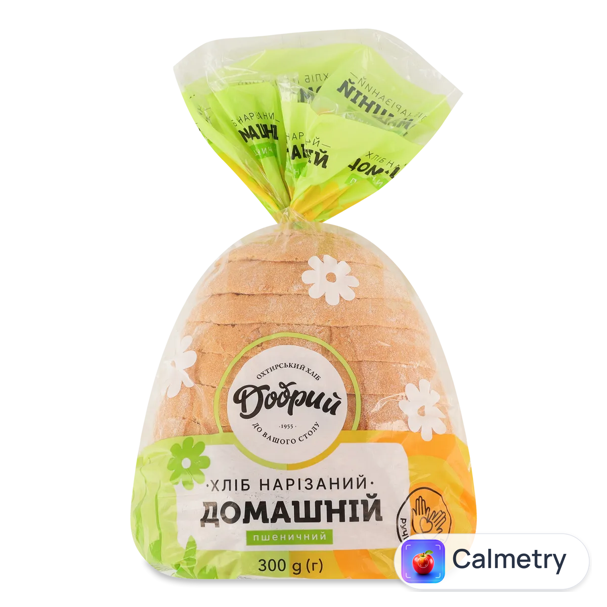 Хліб «Добрий» «Домашній» пшеничний, половинка, нарізний 0,3кг