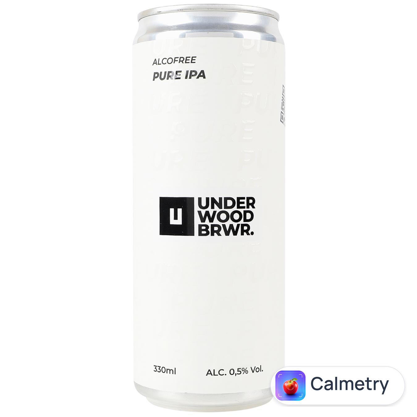 Пиво Underwood Pure IPA світле нефільтроване безалкогольне 0,33л — фото продукту