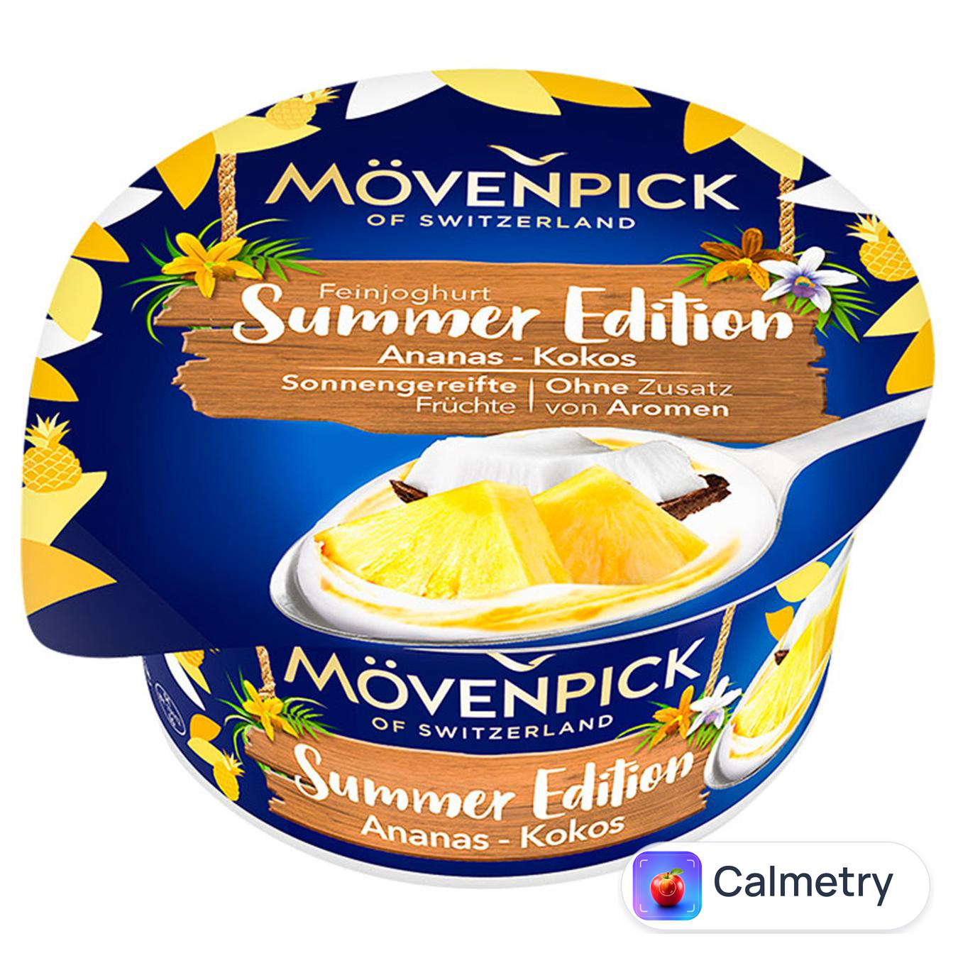 Йогурт Movenpick Summer Edition ананас-кокос 13% 150г