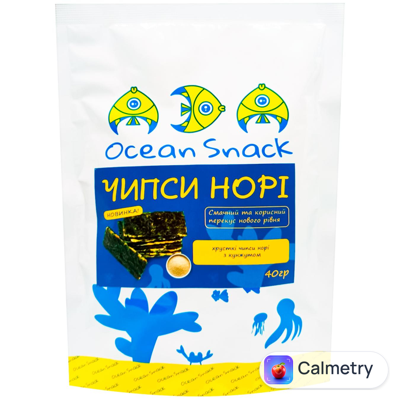 Чипси норі Ocean Snack з кунжутом 40г