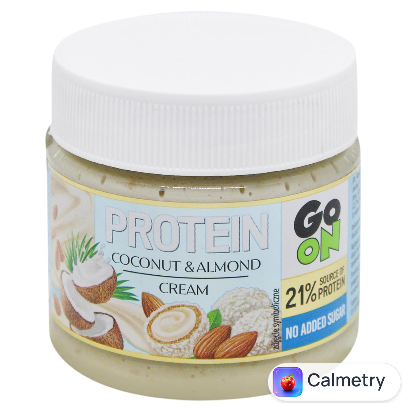 Крем протеїновий Go On Protein з мигдалем та кокосом 180г — фото продукту