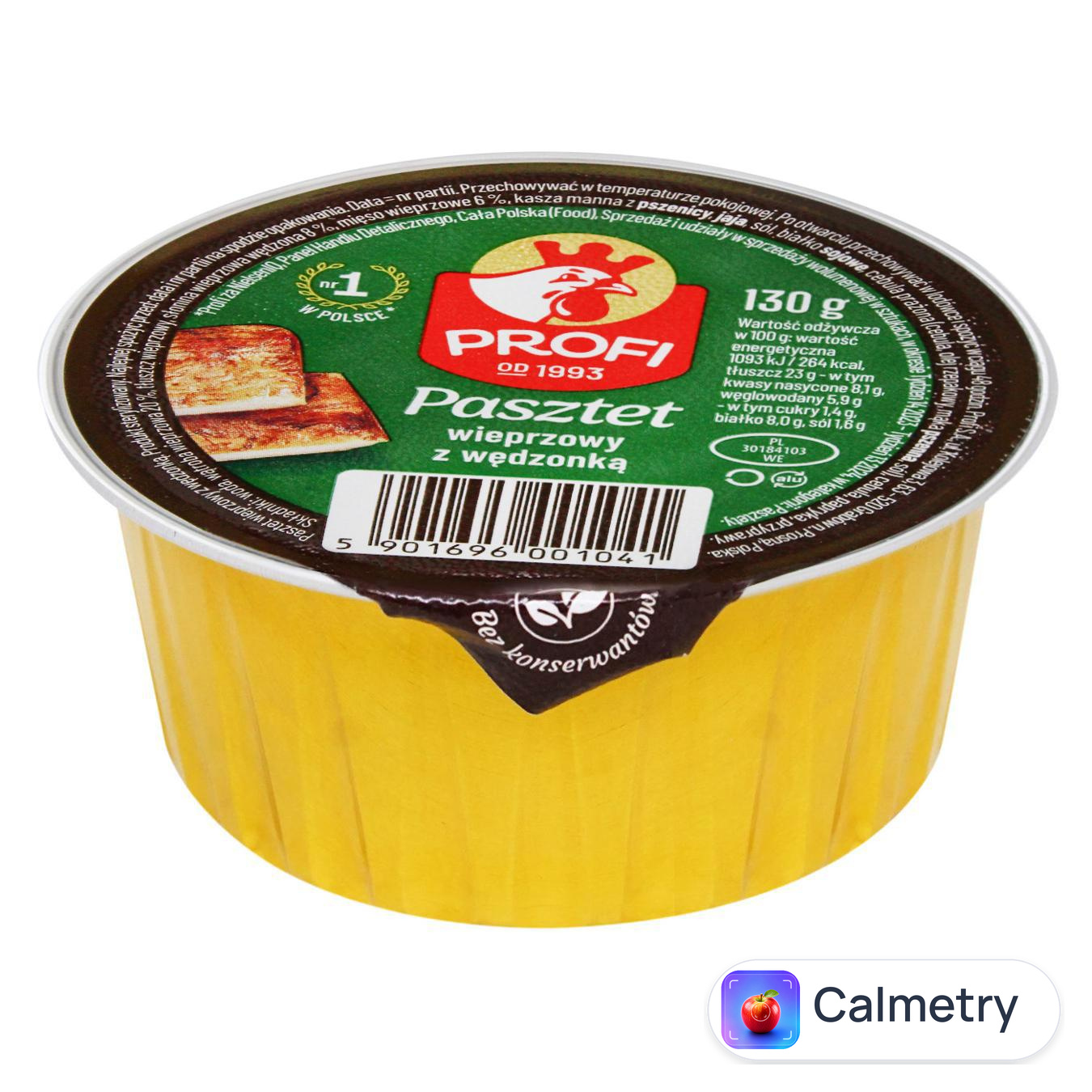 Паштет Profi зі свининою та копченим беконом 130г — фото продукту