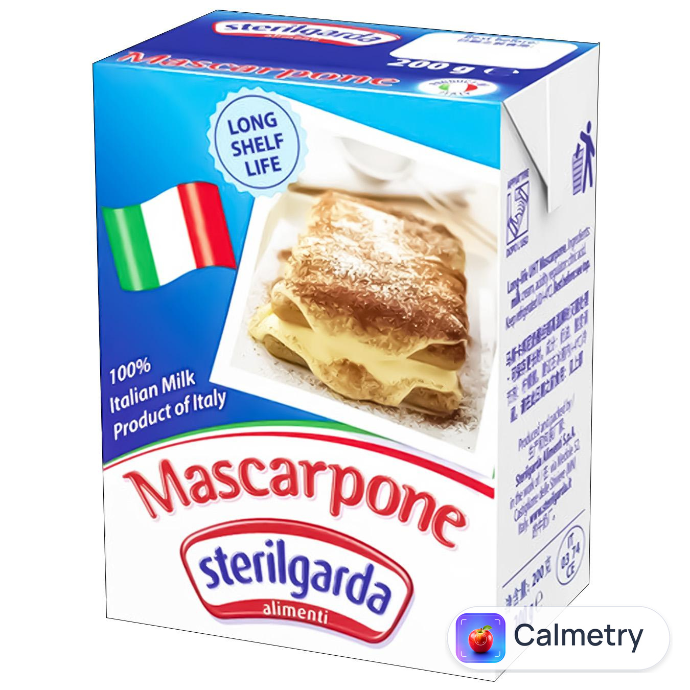 Сир Sterilgarda Mascarpone м'який 80% 200г — фото продукту