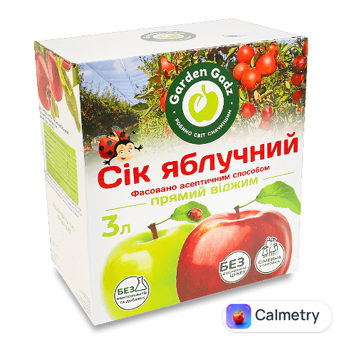 Сік Garden Gadz яблучний, 3л