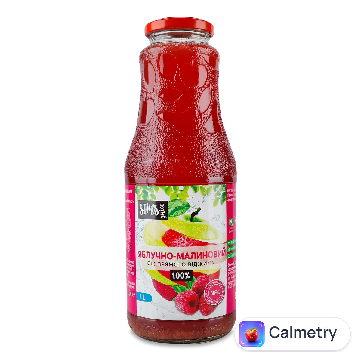 Сік Sims Juice яблучно-малиновий 1л