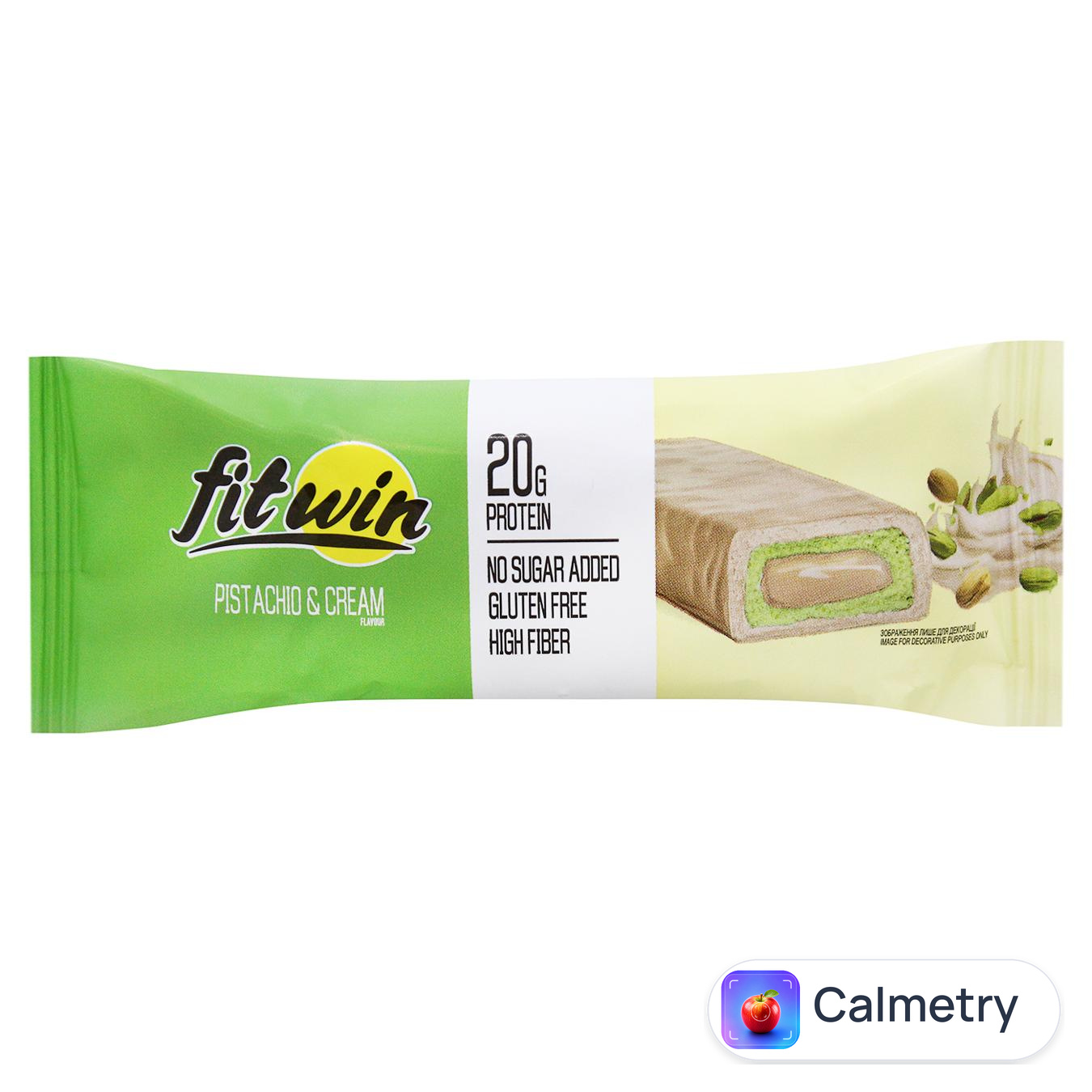 Батончик протеїновий FitWin Фісташка і крем 60г — фото продукту