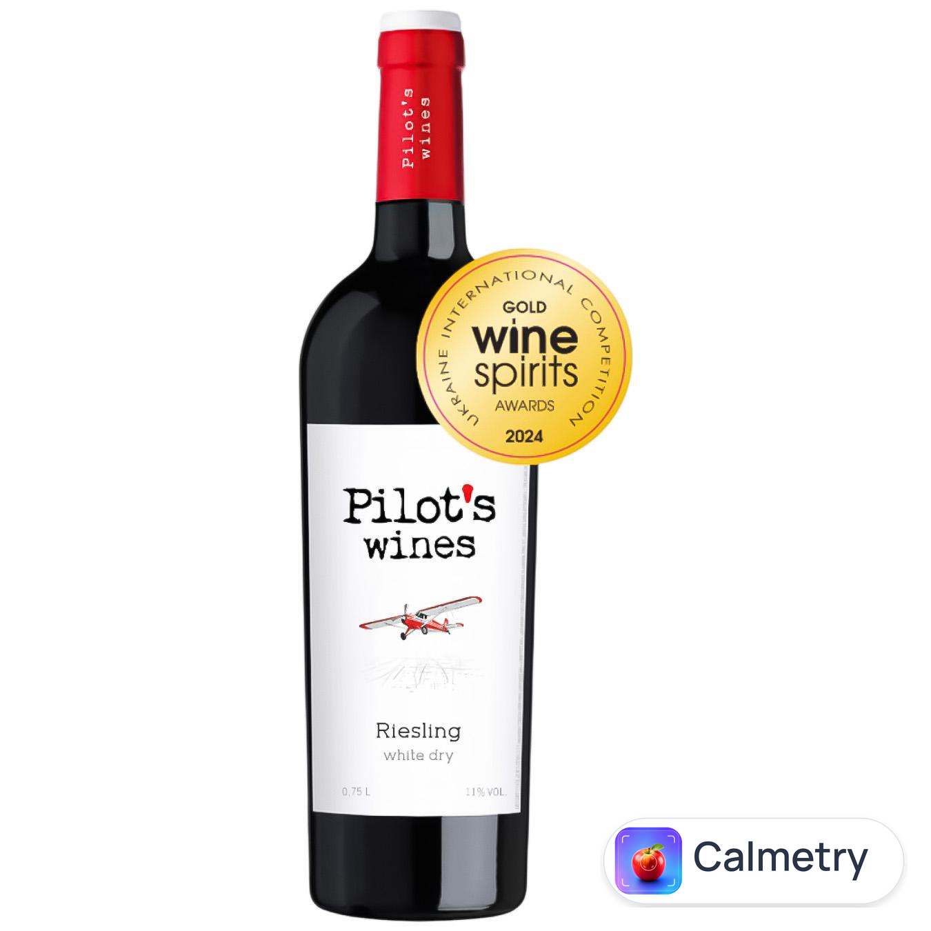 Вино Pilot’s Wines Рислінг біле сухе 11% 0,75л — фото продукту