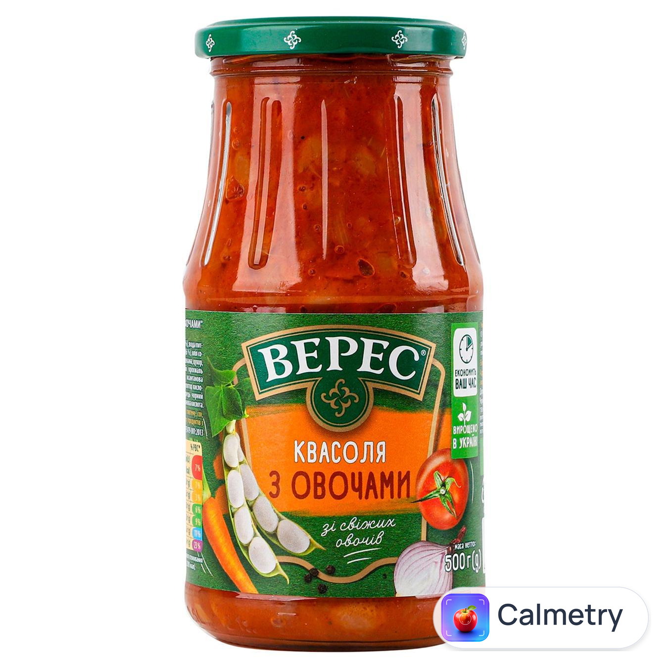 Квасоля Верес з овочами 445г — фото продукту
