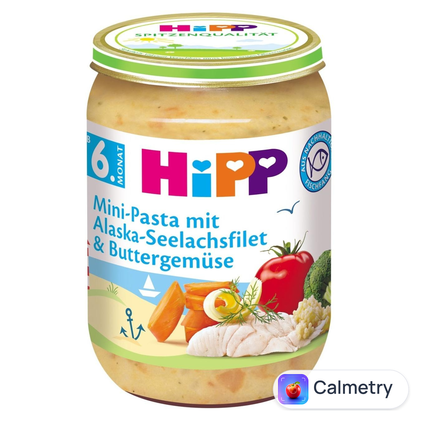 Пюре Hipp Овочі з морською рибою 190г