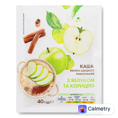 Каша вівсяна «Премія»® з яблуком та корицею 40г