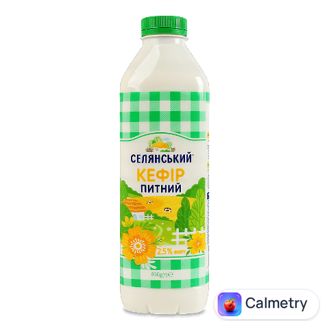 Кефір Селянський питний 2,5%, 850г