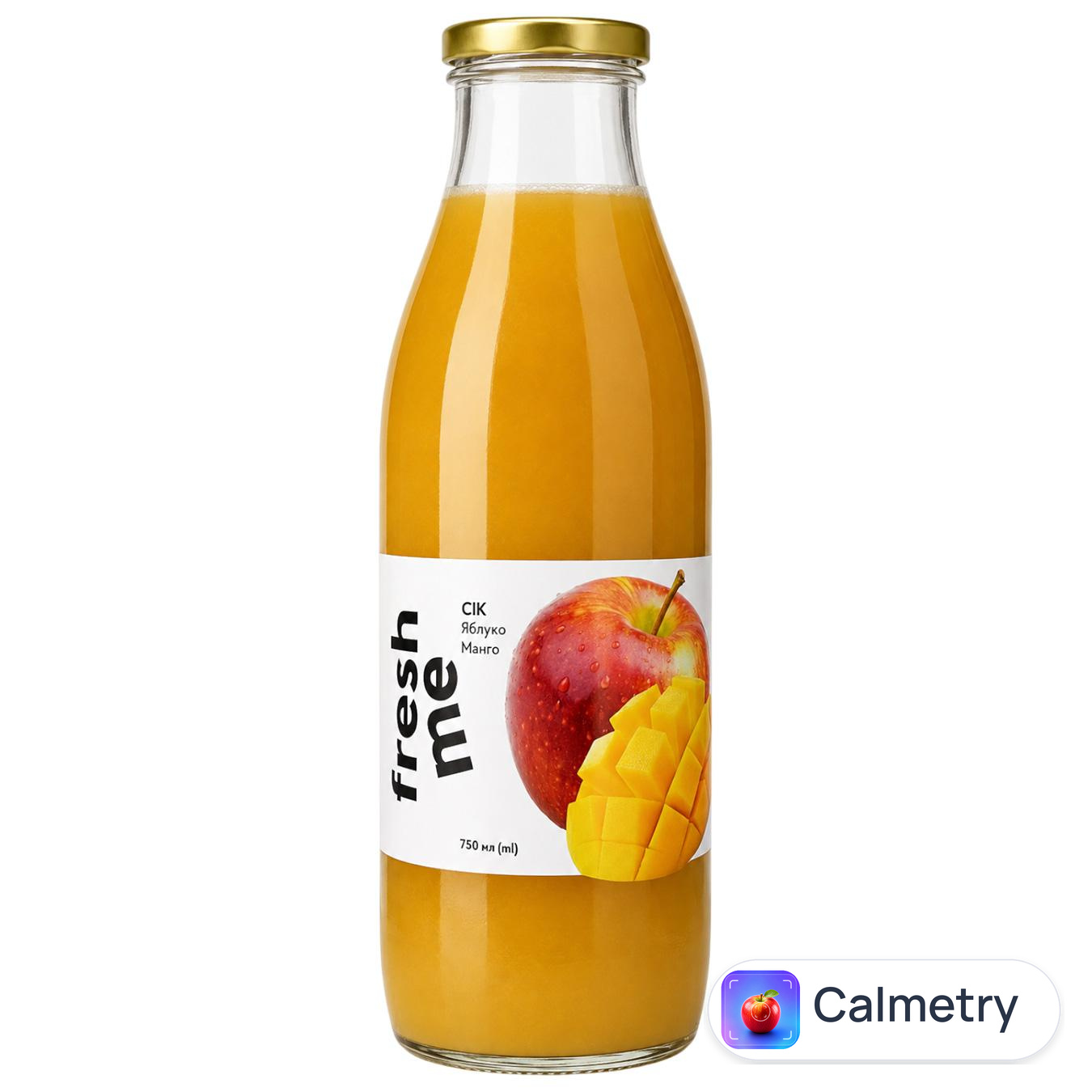 Сік Fresh Me яблучний прямого віджиму з пюре манго 0,75л