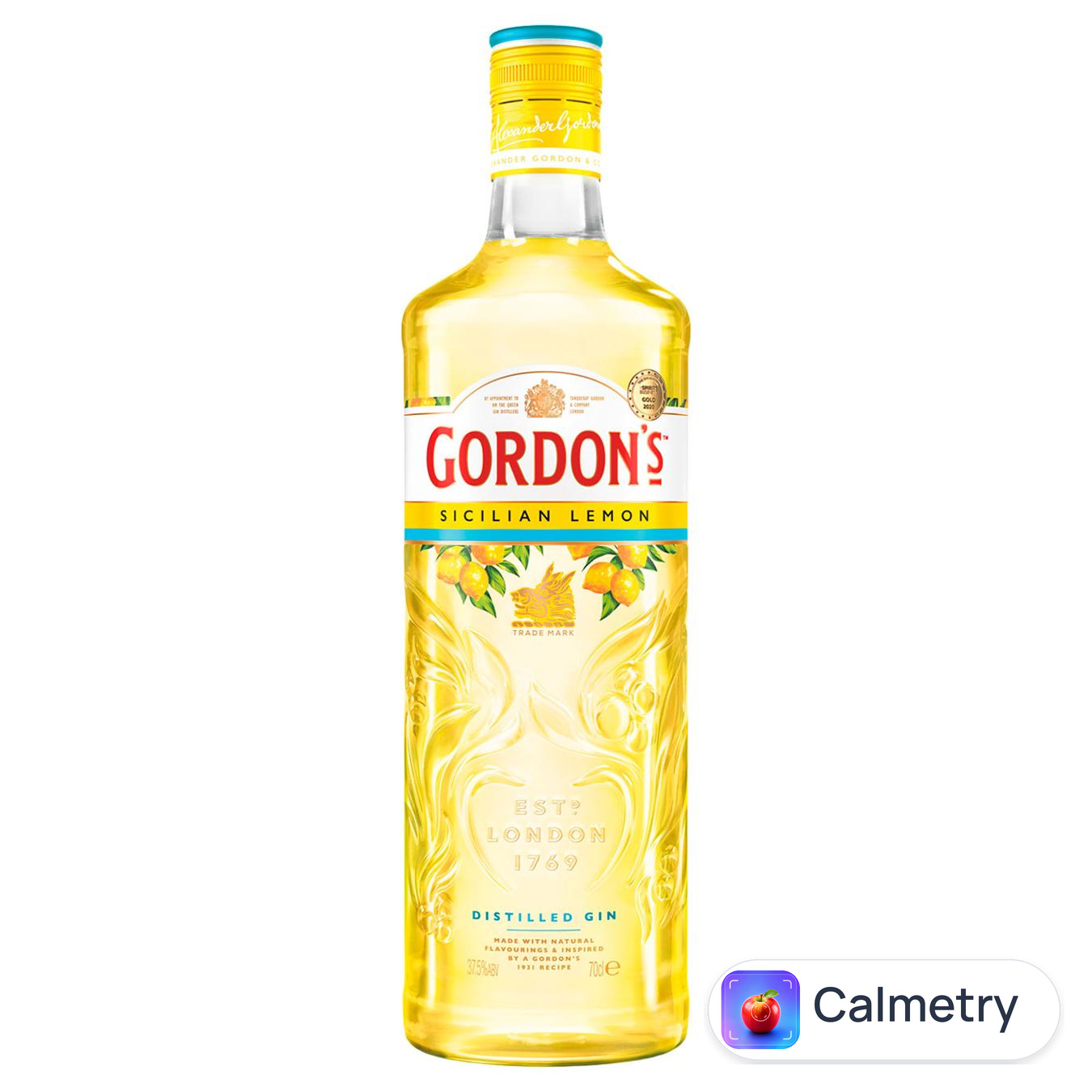 Напій алкогольний на основі джину Gordon's Sicilian Lemon 37,5% 0,7л — фото продукту