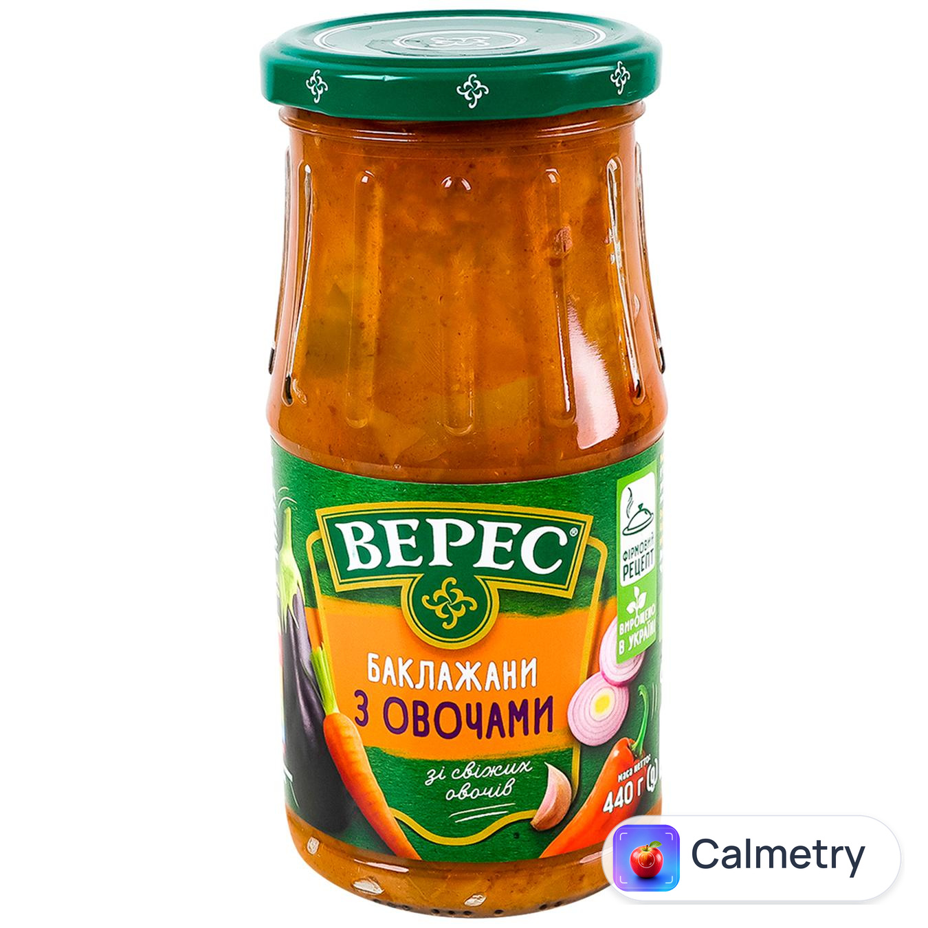 Баклажани Верес смажені з овочами 440г — фото продукту