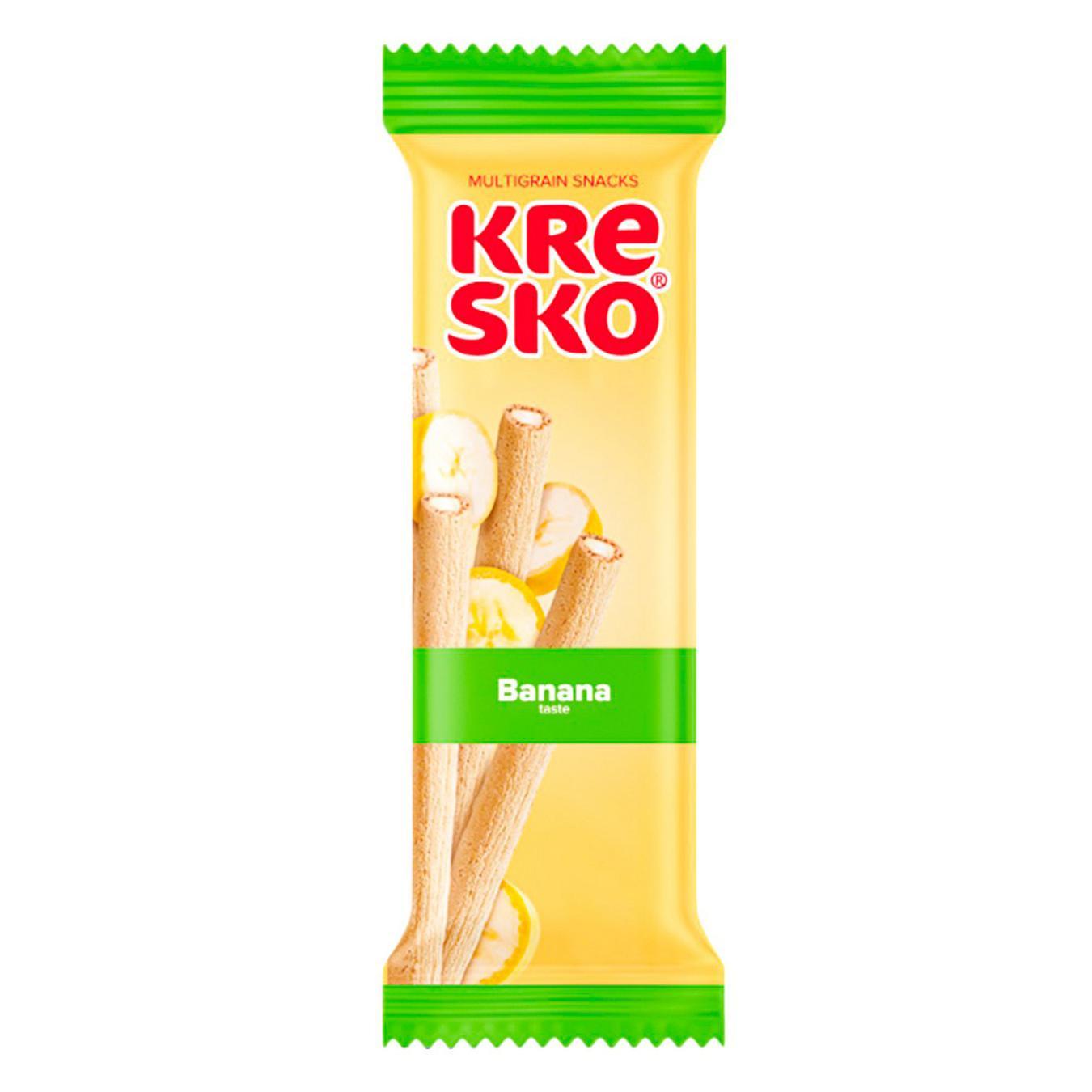 Хрусткі трубочки АВК Kresko зі смаком банану 40г — фото продукту