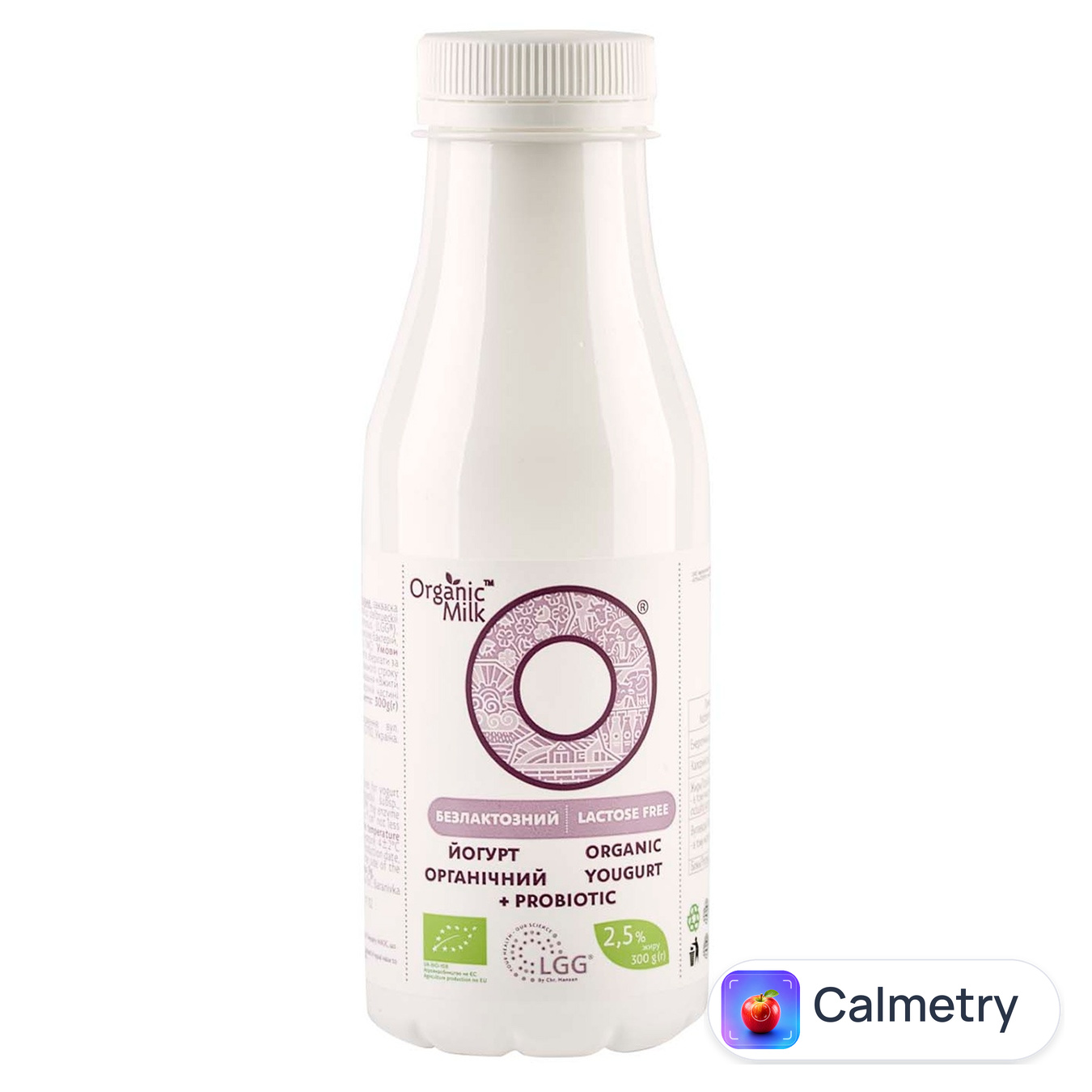 Йогурт Organic Milk безлактозний органічний 2,5% 300г