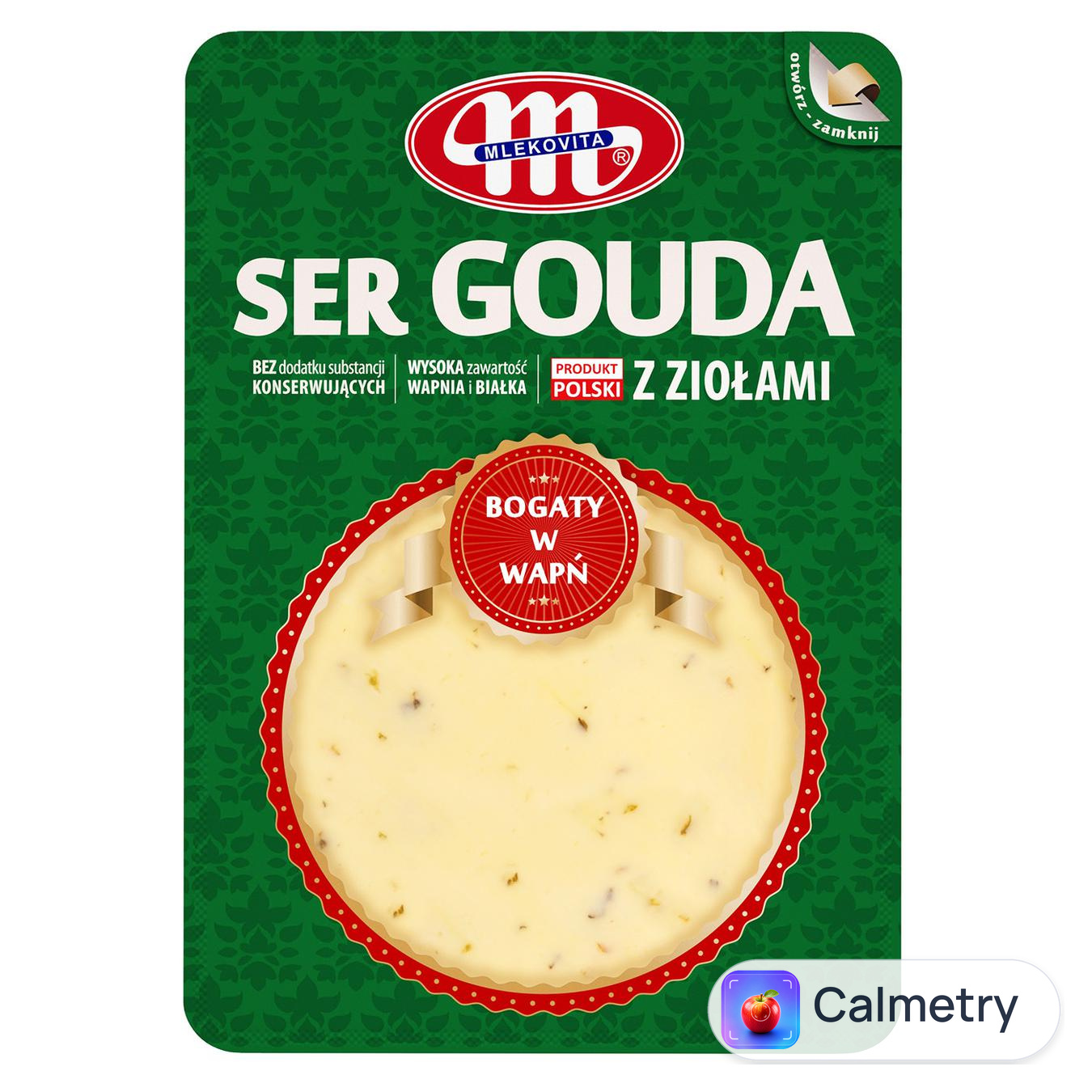 Сир Mlekovita Гауда з травами 150г