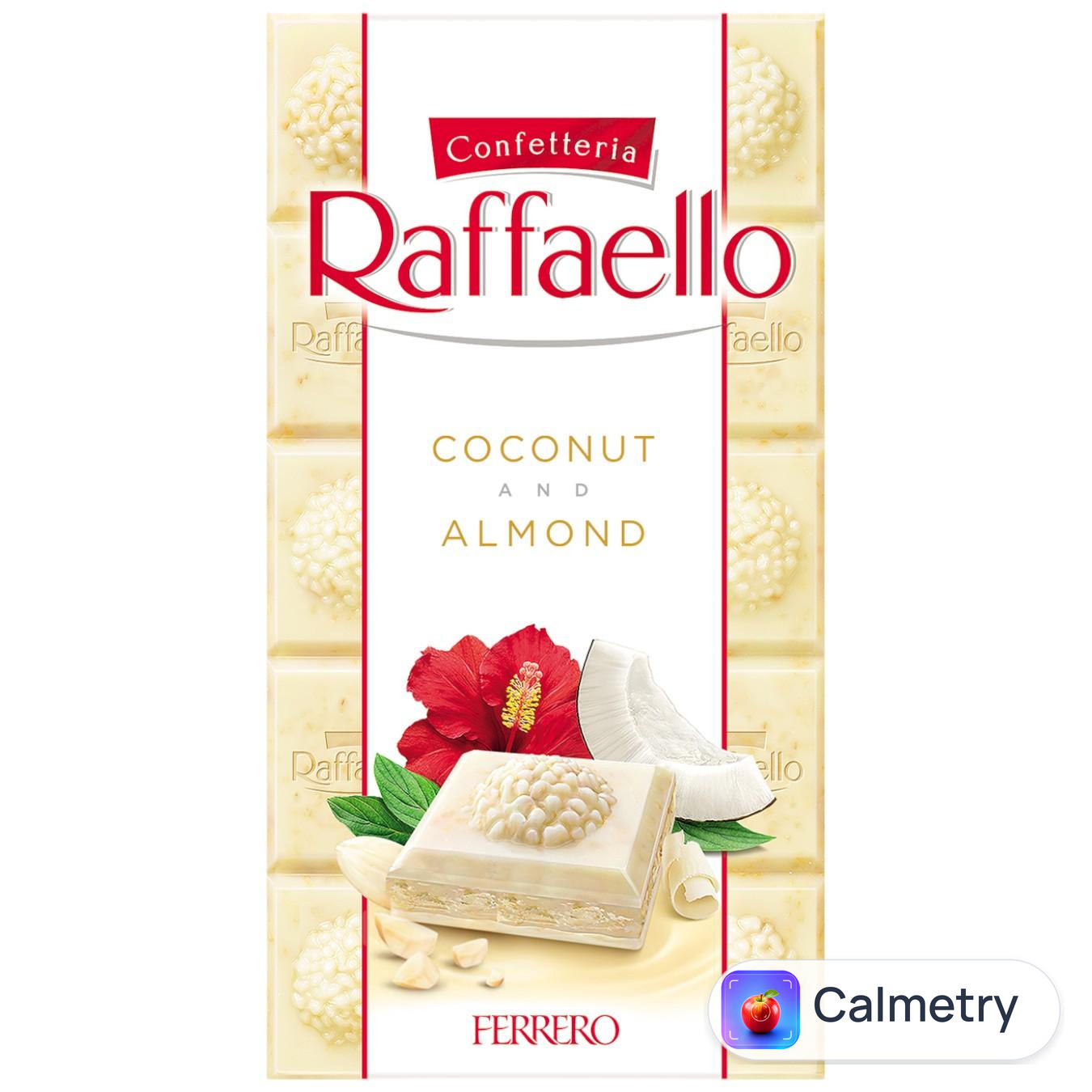 Шоколад білий Raffaello p мигдалем 90г